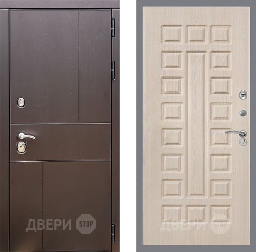 Входная металлическая Дверь Стоп УРБАН ФЛ-183 Беленый дуб в Жуковский