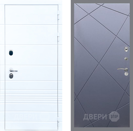 Входная металлическая Дверь Стоп ТРЕНДО ФЛ-291 Силк титан в Жуковский