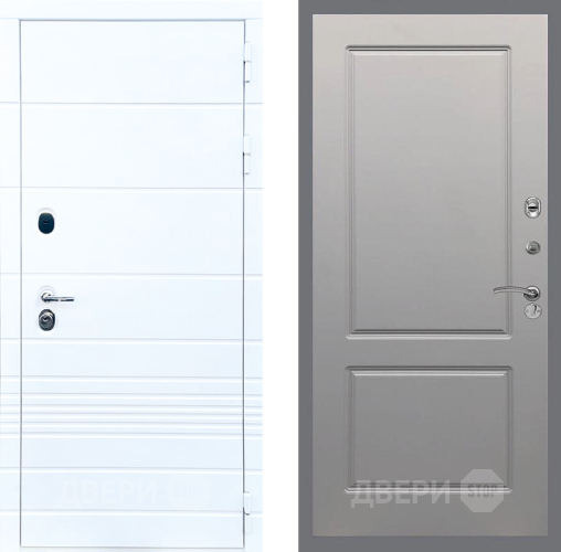 Входная металлическая Дверь Стоп ТРЕНДО ФЛ-117 Грей софт в Жуковский