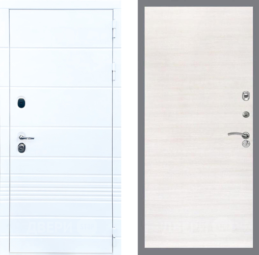 Входная металлическая Дверь Стоп ТРЕНДО Гладкая Акация светлая в Жуковский