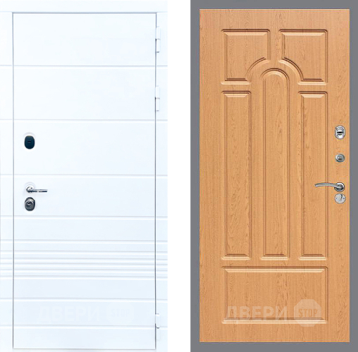 Входная металлическая Дверь Стоп ТРЕНДО ФЛ-58 Дуб в Жуковский