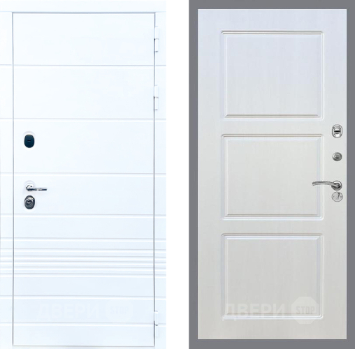 Входная металлическая Дверь Стоп ТРЕНДО ФЛ-3 Лиственница беж в Жуковский