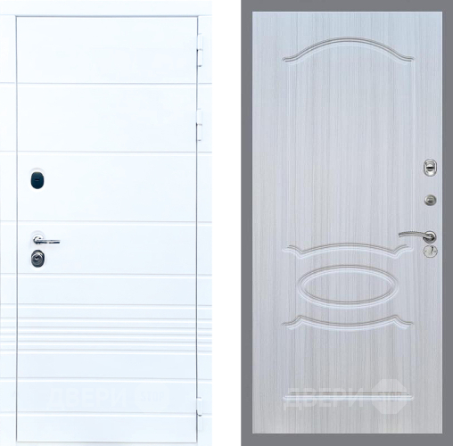 Входная металлическая Дверь Стоп ТРЕНДО ФЛ-128 Сандал белый в Жуковский