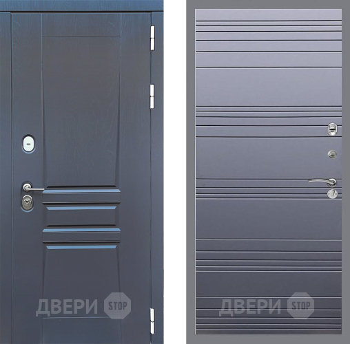 Входная металлическая Дверь Стоп ПЛАТИНУМ Лайн Силк титан в Жуковский