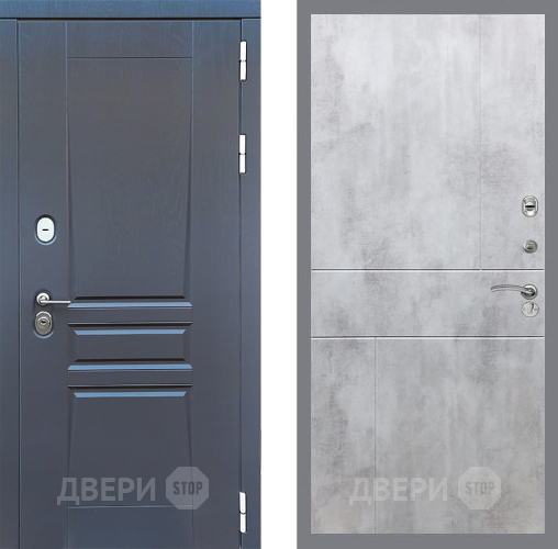 Входная металлическая Дверь Стоп ПЛАТИНУМ ФЛ-290 Бетон светлый в Жуковский