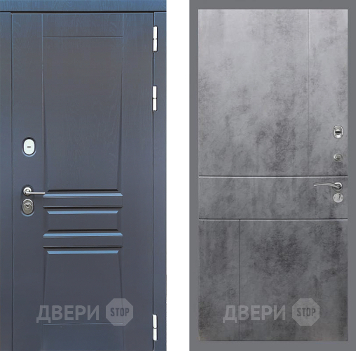 Входная металлическая Дверь Стоп ПЛАТИНУМ ФЛ-290 Бетон темный в Жуковский