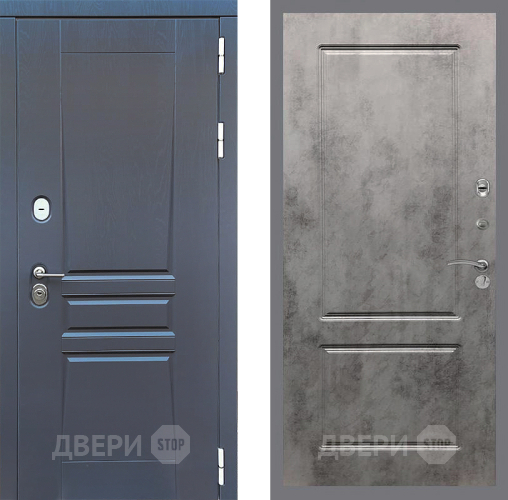 Дверь Стоп ПЛАТИНУМ ФЛ-117 Бетон темный в Жуковский