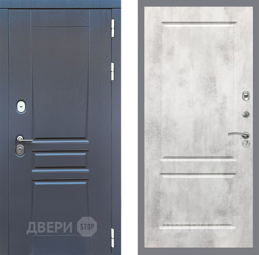 Входная металлическая Дверь Стоп ПЛАТИНУМ ФЛ-117 Бетон светлый в Жуковский