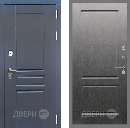 Входная металлическая Дверь Стоп ПЛАТИНУМ ФЛ-117 Штукатурка графит в Жуковский