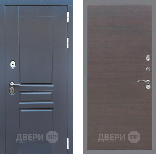 Входная металлическая Дверь Стоп ПЛАТИНУМ Гладкая венге поперечный в Жуковский