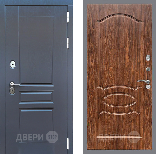 Дверь Стоп ПЛАТИНУМ ФЛ-128 орех тисненый в Жуковский