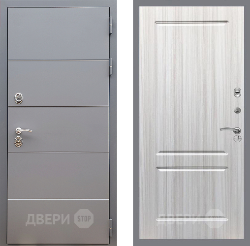Входная металлическая Дверь Стоп АРТ ГРАФИТ ФЛ-117 Сандал белый в Жуковский
