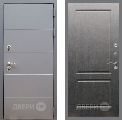 Входная металлическая Дверь Стоп АРТ ГРАФИТ ФЛ-117 Штукатурка графит в Жуковский