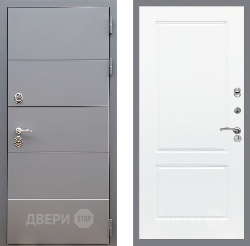 Входная металлическая Дверь Стоп АРТ ГРАФИТ ФЛ-117 Силк Сноу в Жуковский