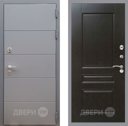 Входная металлическая Дверь Стоп АРТ ГРАФИТ ФЛ-243 Венге в Жуковский