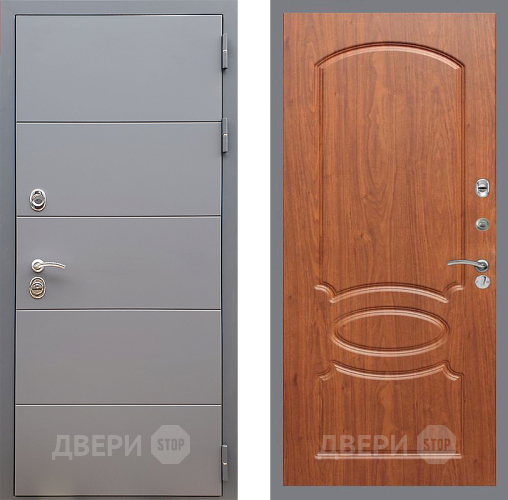 Входная металлическая Дверь Стоп АРТ ГРАФИТ ФЛ-128 Береза мореная в Жуковский