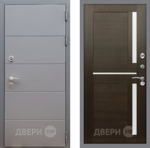 Входная металлическая Дверь Стоп АРТ ГРАФИТ СБ-18 Венге в Жуковский