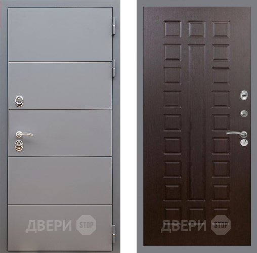 Входная металлическая Дверь Стоп АРТ ГРАФИТ ФЛ-183 Венге в Жуковский