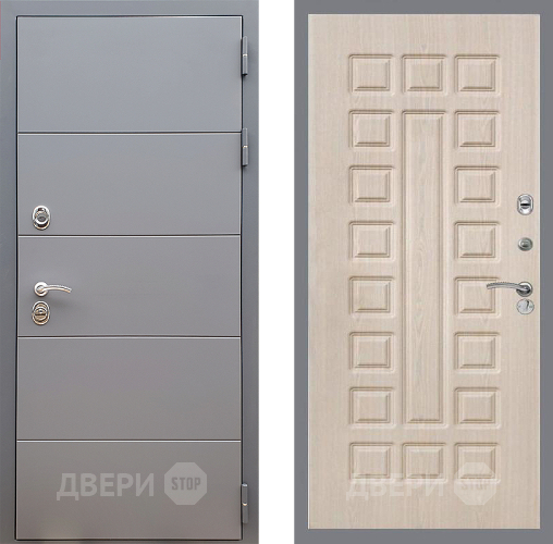 Входная металлическая Дверь Стоп АРТ ГРАФИТ ФЛ-183 Беленый дуб в Жуковский