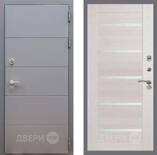 Входная металлическая Дверь Стоп АРТ ГРАФИТ СБ-14 Лиственница беж в Жуковский
