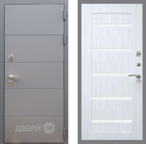 Входная металлическая Дверь Стоп АРТ ГРАФИТ СБ-14 Сандал белый в Жуковский