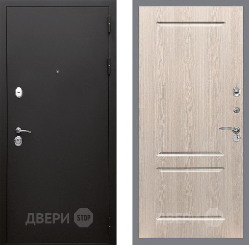 Входная металлическая Дверь Стоп КЛАССИК Шагрень ФЛ-117 Беленый дуб в Жуковский