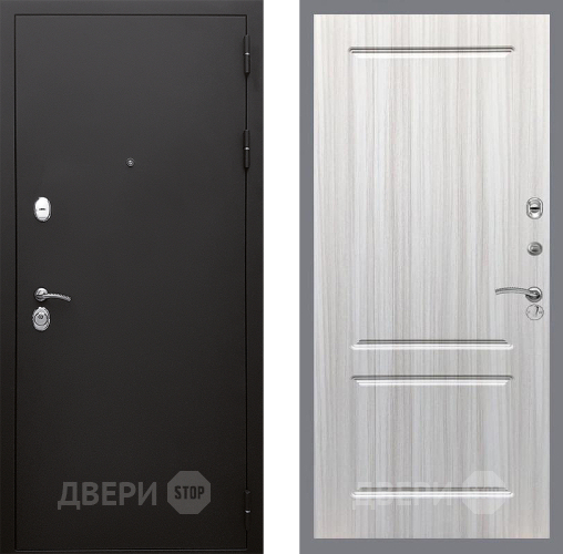 Входная металлическая Дверь Стоп КЛАССИК Шагрень ФЛ-117 Сандал белый в Жуковский