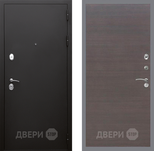 Входная металлическая Дверь Стоп КЛАССИК Шагрень Гладкая венге поперечный в Жуковский