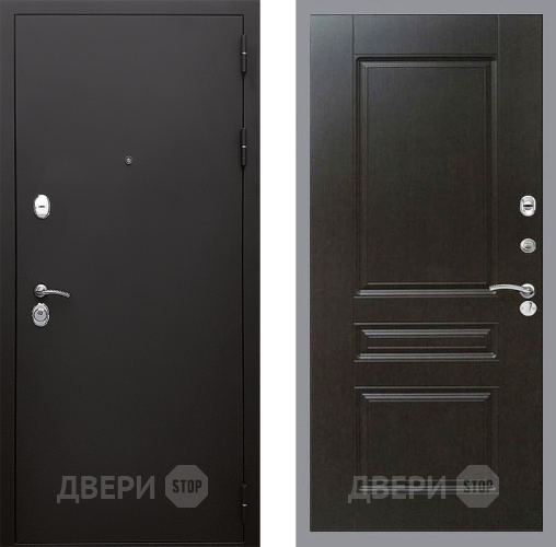 Входная металлическая Дверь Стоп КЛАССИК Шагрень ФЛ-243 Венге в Жуковский
