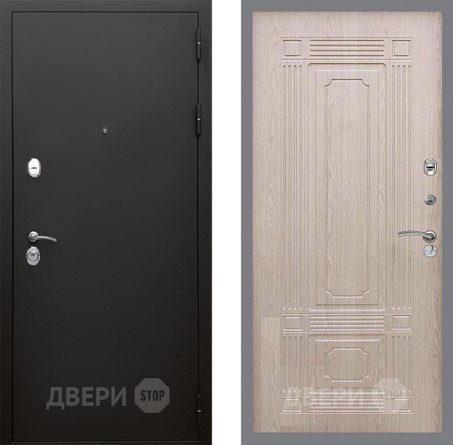 Входная металлическая Дверь Стоп КЛАССИК Шагрень ФЛ-2 Беленый дуб в Жуковский