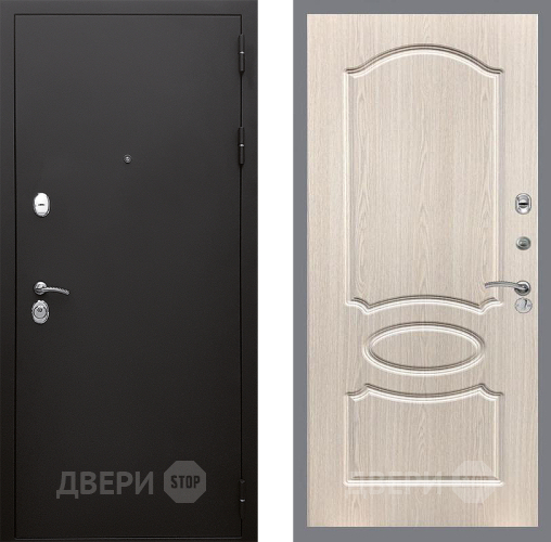 Входная металлическая Дверь Стоп КЛАССИК Шагрень ФЛ-128 Беленый дуб в Жуковский