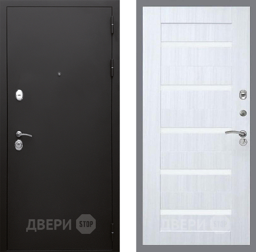 Входная металлическая Дверь Стоп КЛАССИК Шагрень СБ-14 Сандал белый в Жуковский