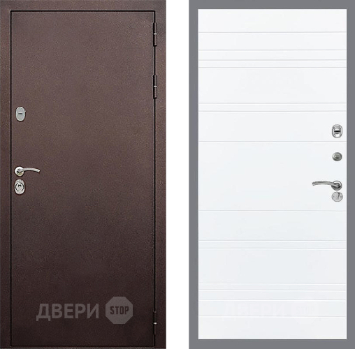 Входная металлическая Дверь Стоп КЛАССИК Медь Лайн Силк Сноу в Жуковский