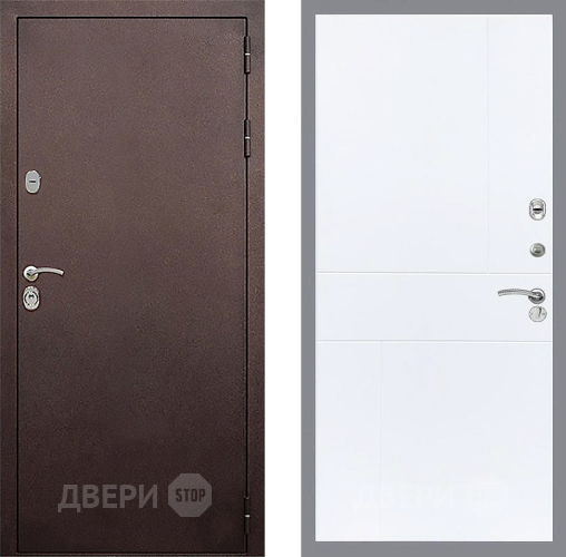 Входная металлическая Дверь Стоп КЛАССИК Медь ФЛ-290 Силк Сноу в Жуковский