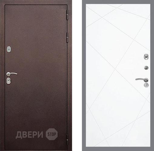 Входная металлическая Дверь Стоп КЛАССИК Медь ФЛ-291 Силк Сноу в Жуковский
