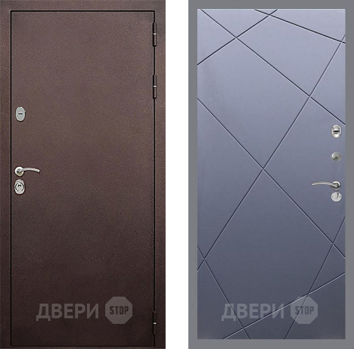 Входная металлическая Дверь Стоп КЛАССИК Медь ФЛ-291 Силк титан в Жуковский