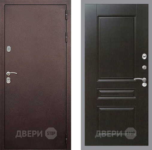 Входная металлическая Дверь Стоп КЛАССИК Медь ФЛ-243 Венге в Жуковский
