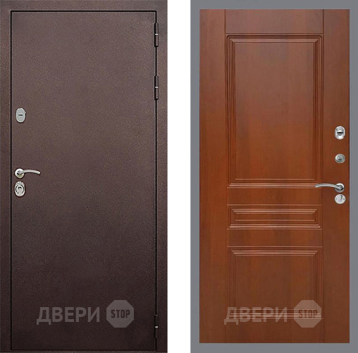 Входная металлическая Дверь Стоп КЛАССИК Медь ФЛ-243 Итальянский орех в Жуковский
