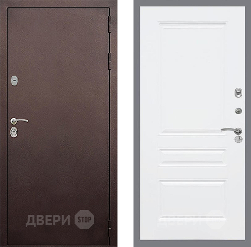 Входная металлическая Дверь Стоп КЛАССИК Медь ФЛ-243 Силк Сноу в Жуковский