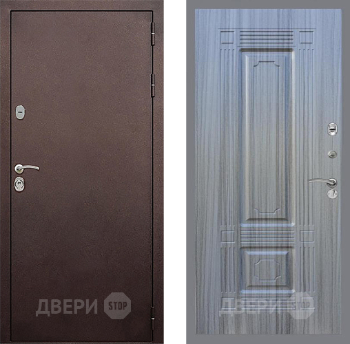 Входная металлическая Дверь Стоп КЛАССИК Медь ФЛ-2 Сандал грей в Жуковский