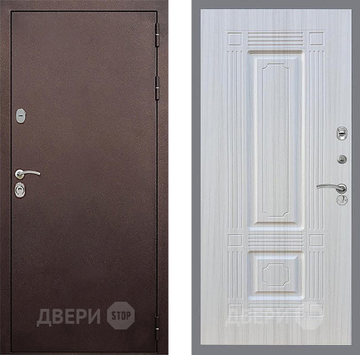 Входная металлическая Дверь Стоп КЛАССИК Медь ФЛ-2 Сандал белый в Жуковский