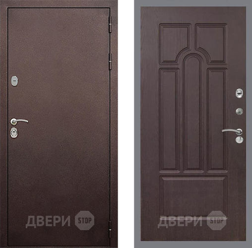 Входная металлическая Дверь Стоп КЛАССИК Медь ФЛ-58 Венге в Жуковский
