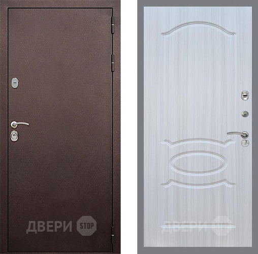 Входная металлическая Дверь Стоп КЛАССИК Медь ФЛ-128 Сандал белый в Жуковский