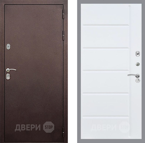 Дверь Стоп КЛАССИК Медь ФЛ-102 Белый ясень в Жуковский