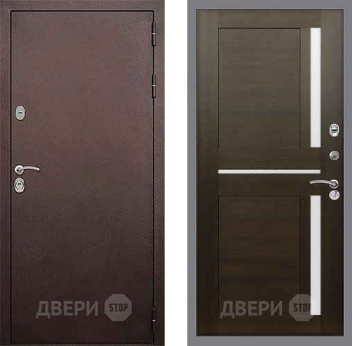 Входная металлическая Дверь Стоп КЛАССИК Медь СБ-18 Венге в Жуковский