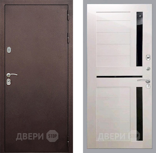 Входная металлическая Дверь Стоп КЛАССИК Медь СБ-18 Лиственница беж в Жуковский