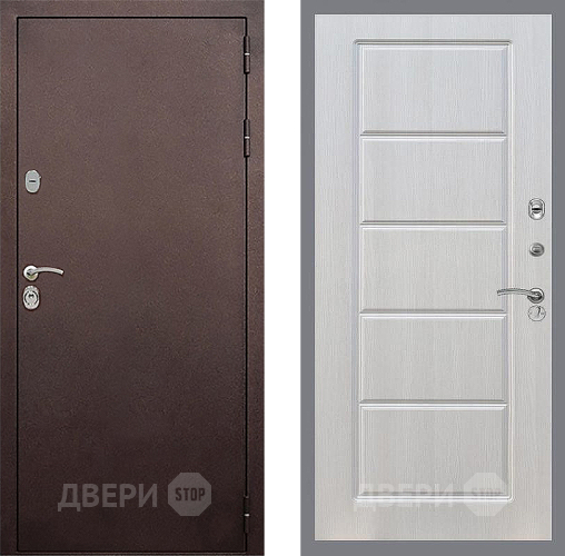 Входная металлическая Дверь Стоп КЛАССИК Медь ФЛ-39 Лиственница беж в Жуковский