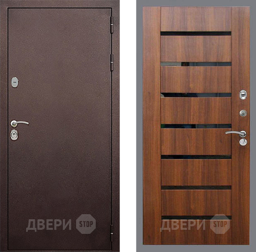 Входная металлическая Дверь Стоп КЛАССИК Медь СБ-14 Орех бренди в Жуковский