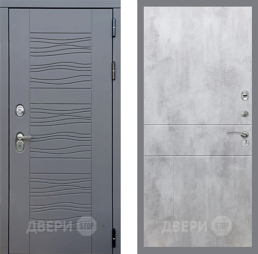 Входная металлическая Дверь Стоп СКАНДИ ФЛ-290 Бетон светлый в Жуковский