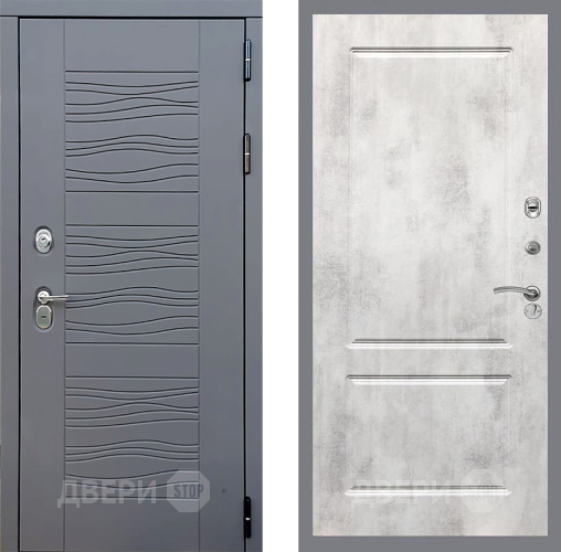 Входная металлическая Дверь Стоп СКАНДИ ФЛ-117 Бетон светлый в Жуковский